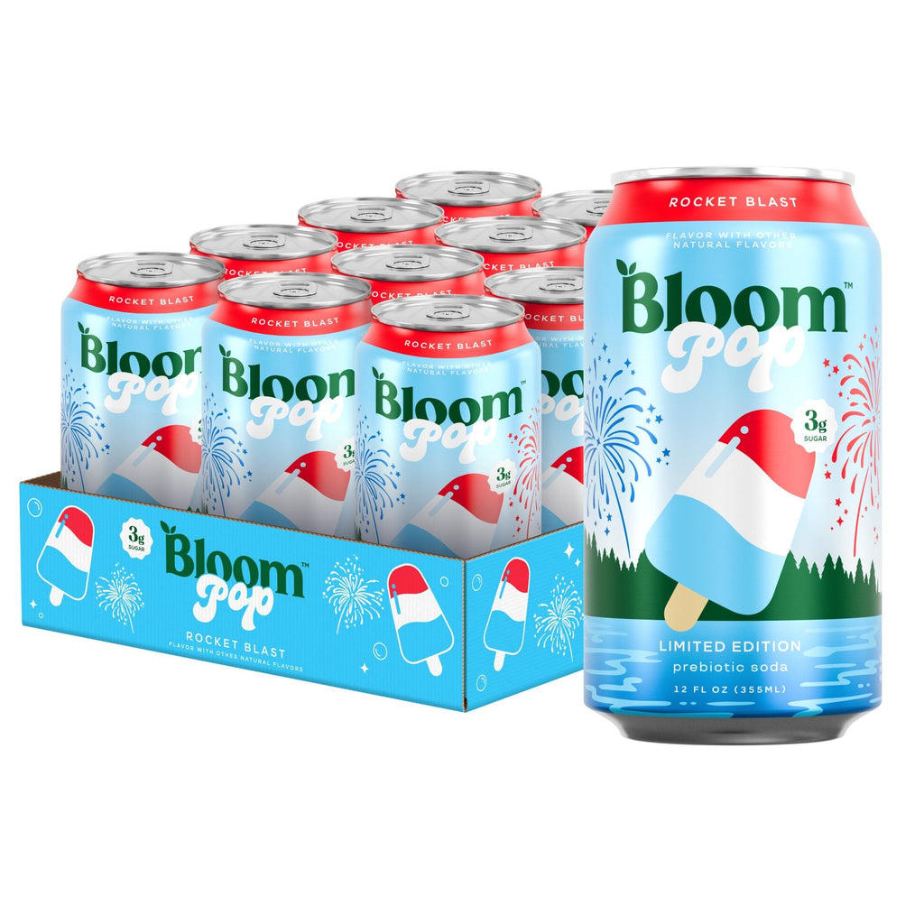 Bloom Pop™ Prebiotic Soda - Rocket Blast - 12 pack